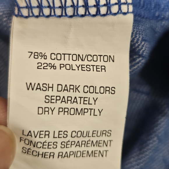 Van Heusen Men's Polo Shirt Blue Size XL, Slim Fit, Short Sleeve, Pre-owned - Picture 2 of 6